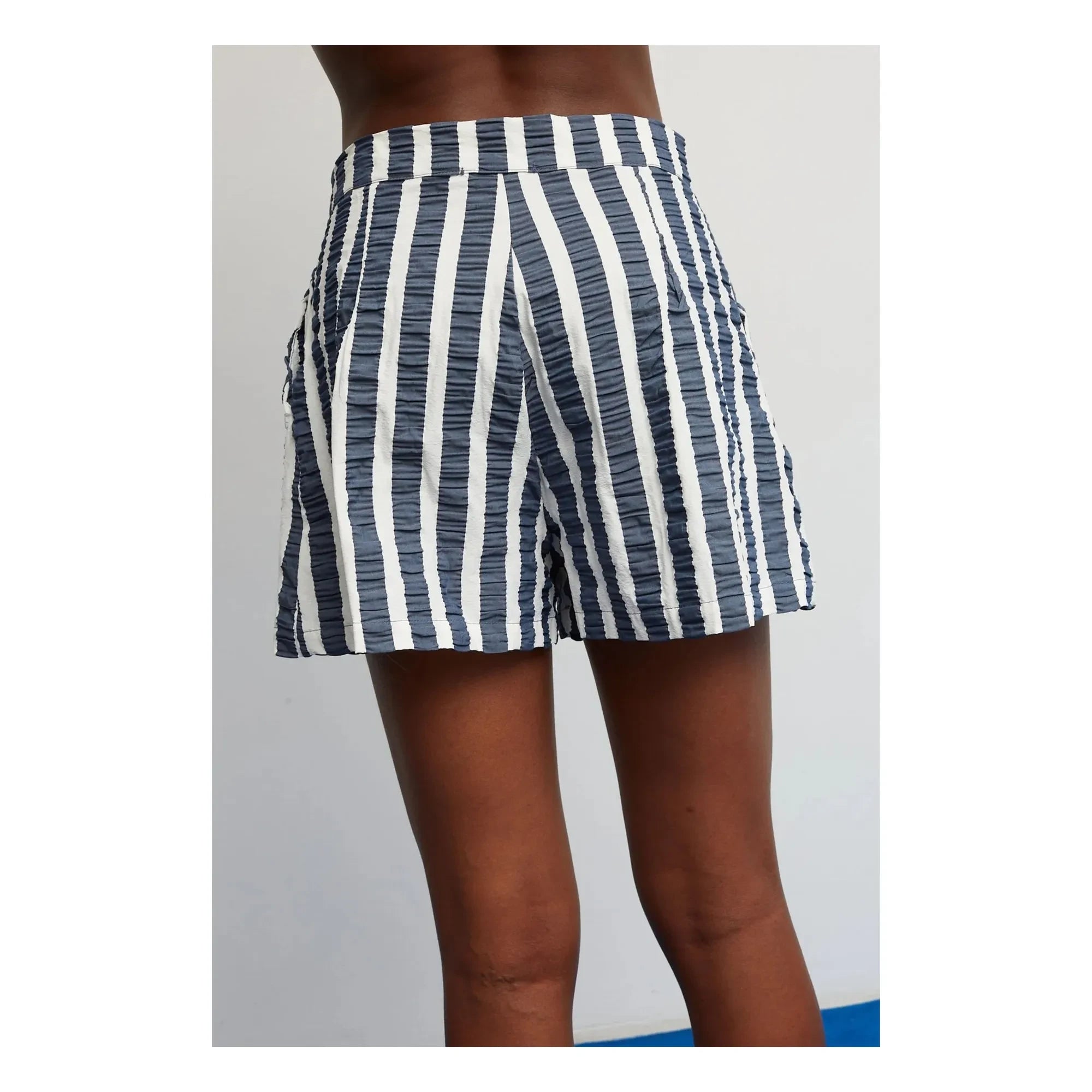 Dr Bloom - Gestreifte Shorts | Dunkelblau