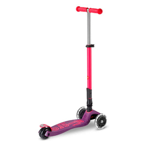 Micro - Maxi Faltbarer Neon LED Scooter | Rosa
