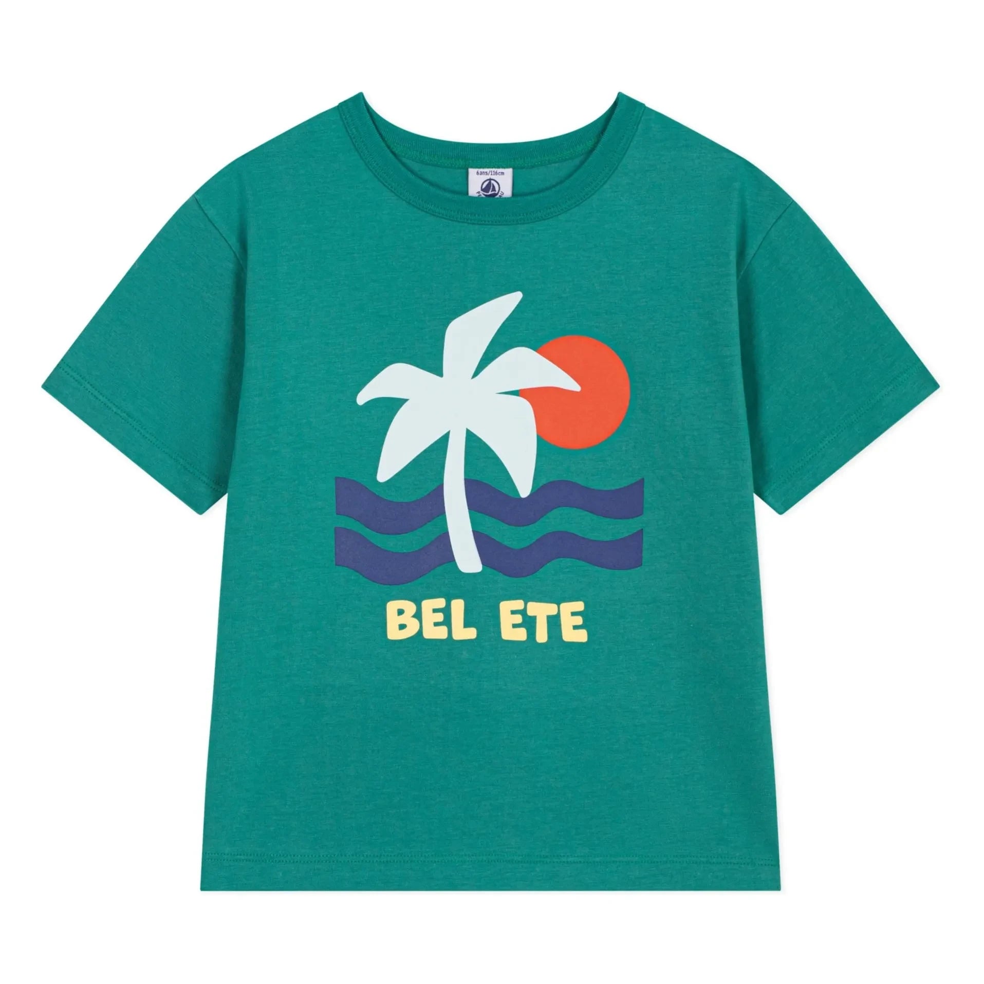Petit Bateau - T-Shirt aus Bio-Baumwolle „Bel Été“ | Grün