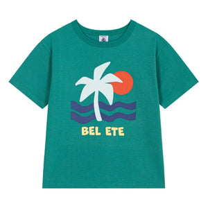 Petit Bateau - T-Shirt aus Bio-Baumwolle „Bel Été“ | Grün