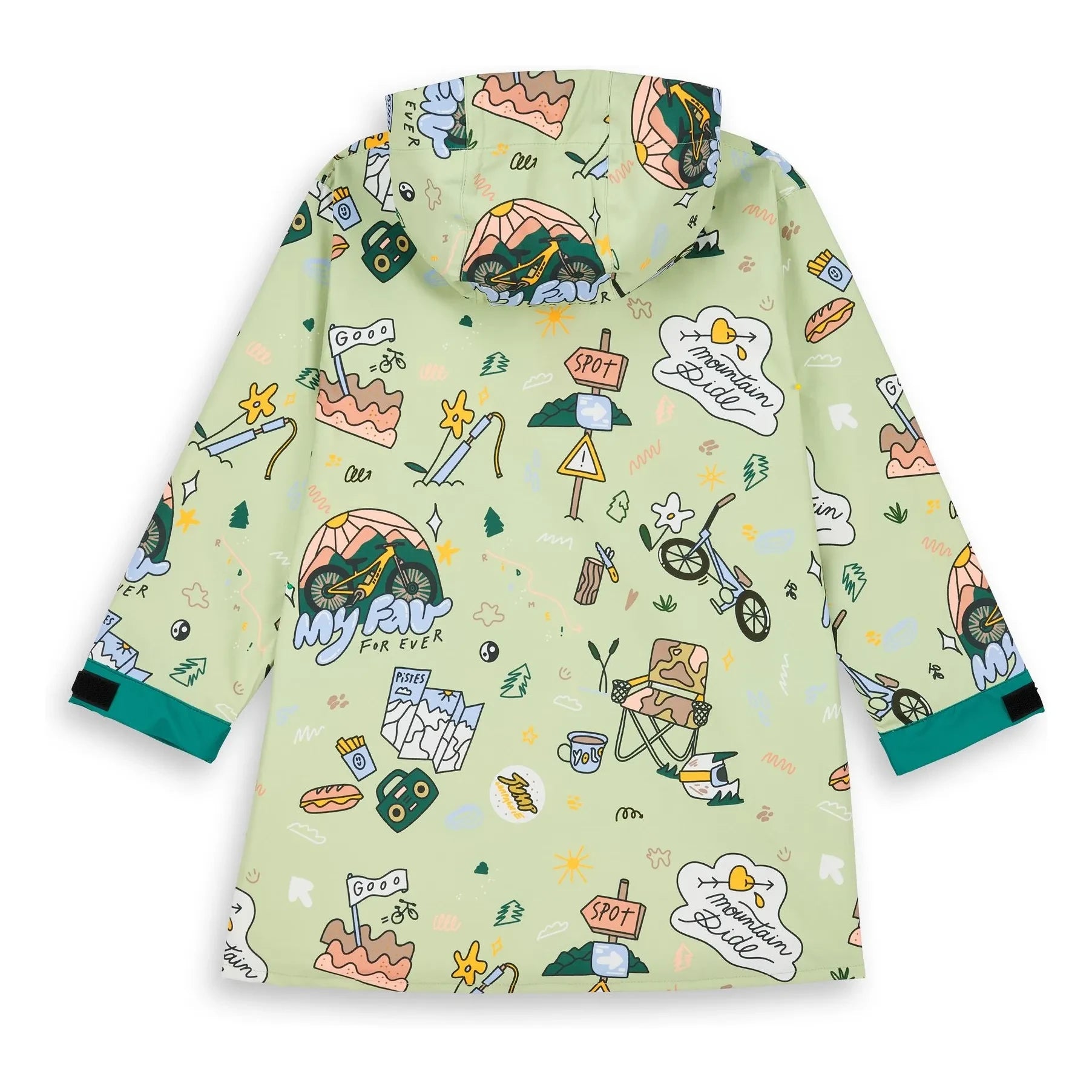 Hello Hossy - Mountain Ride Regenjacke | Hellgrün