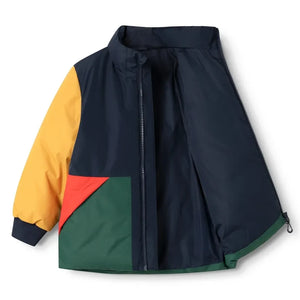 Liewood - Bran Colorblock Jacke aus recycelten Fasern | Dunkelblau