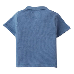 Gingersnaps - Timmy Besticktes Tukan-strukturiertes Poloshirt | Blau