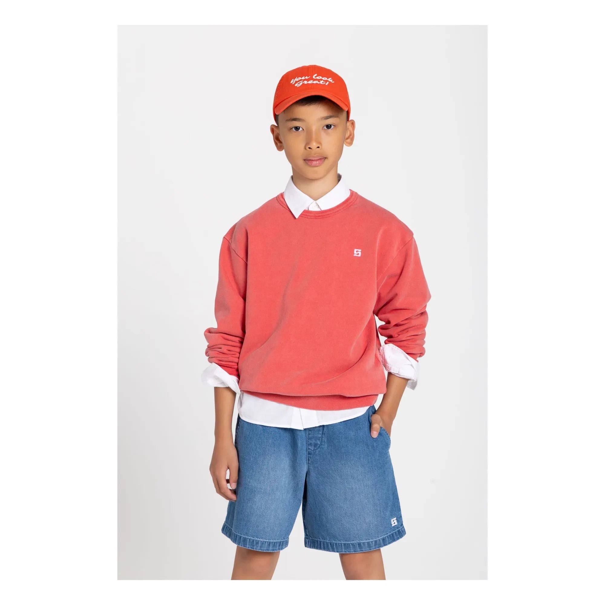 Smallable Kid - Tom Ample Jeans-Shorts | Blau