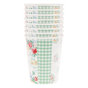 Meri Meri - Patchwork Becher - 8er Set