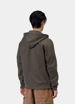 Carhartt WIP - Chase Sweatshirt mit Reißverschluss | Dunkelgrau