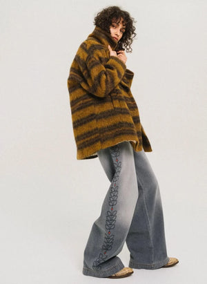 Tinsels - Edel Baumwollbestickte Jeans | Denim Grau