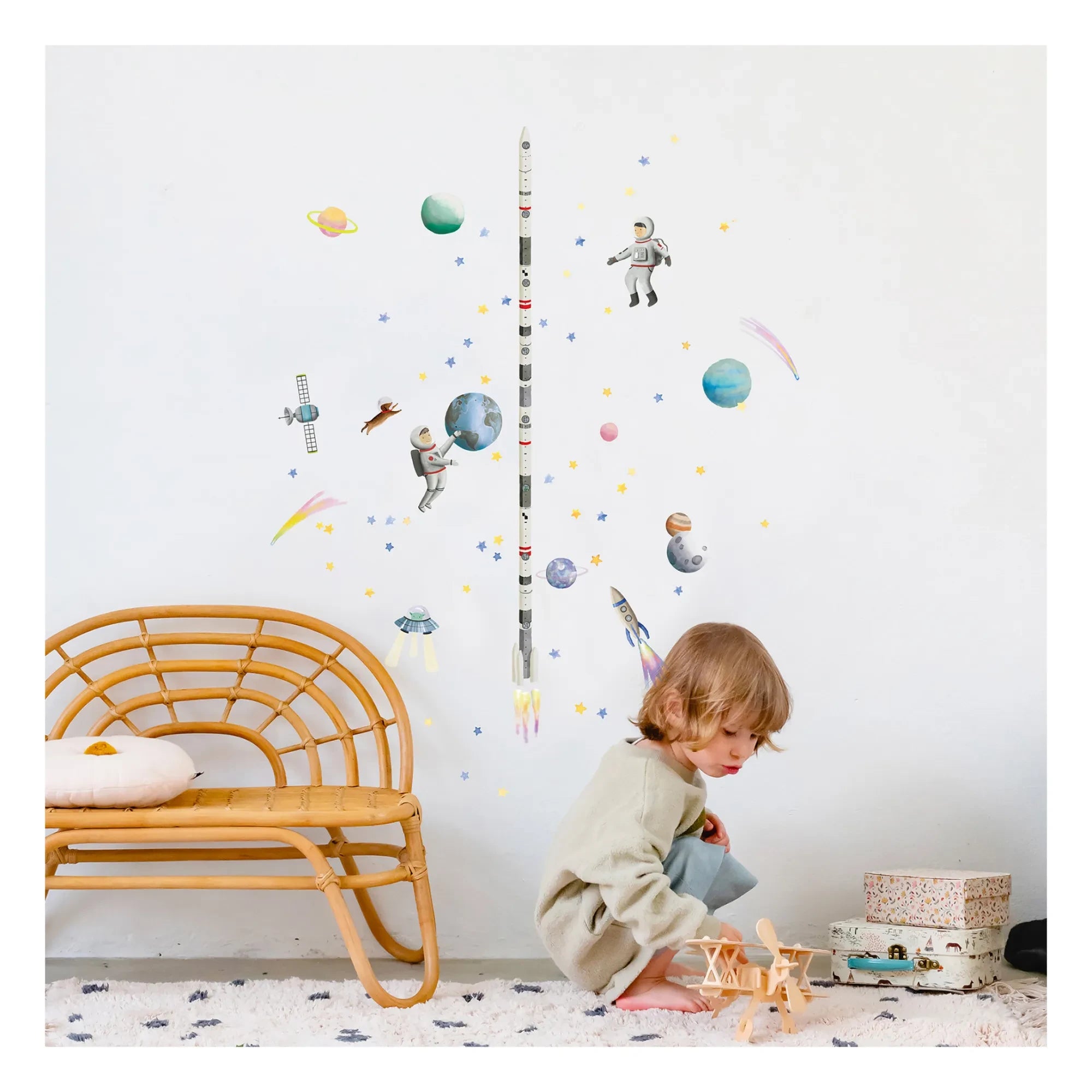 MIMI'lou - Sticker-Messlatte Weltraum