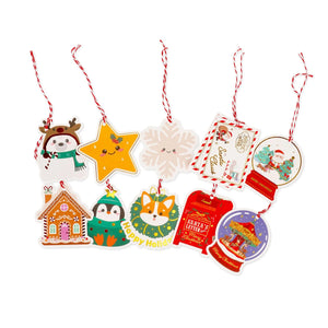 Legami - Set 10 Weihnachtsgeschenkanhänger