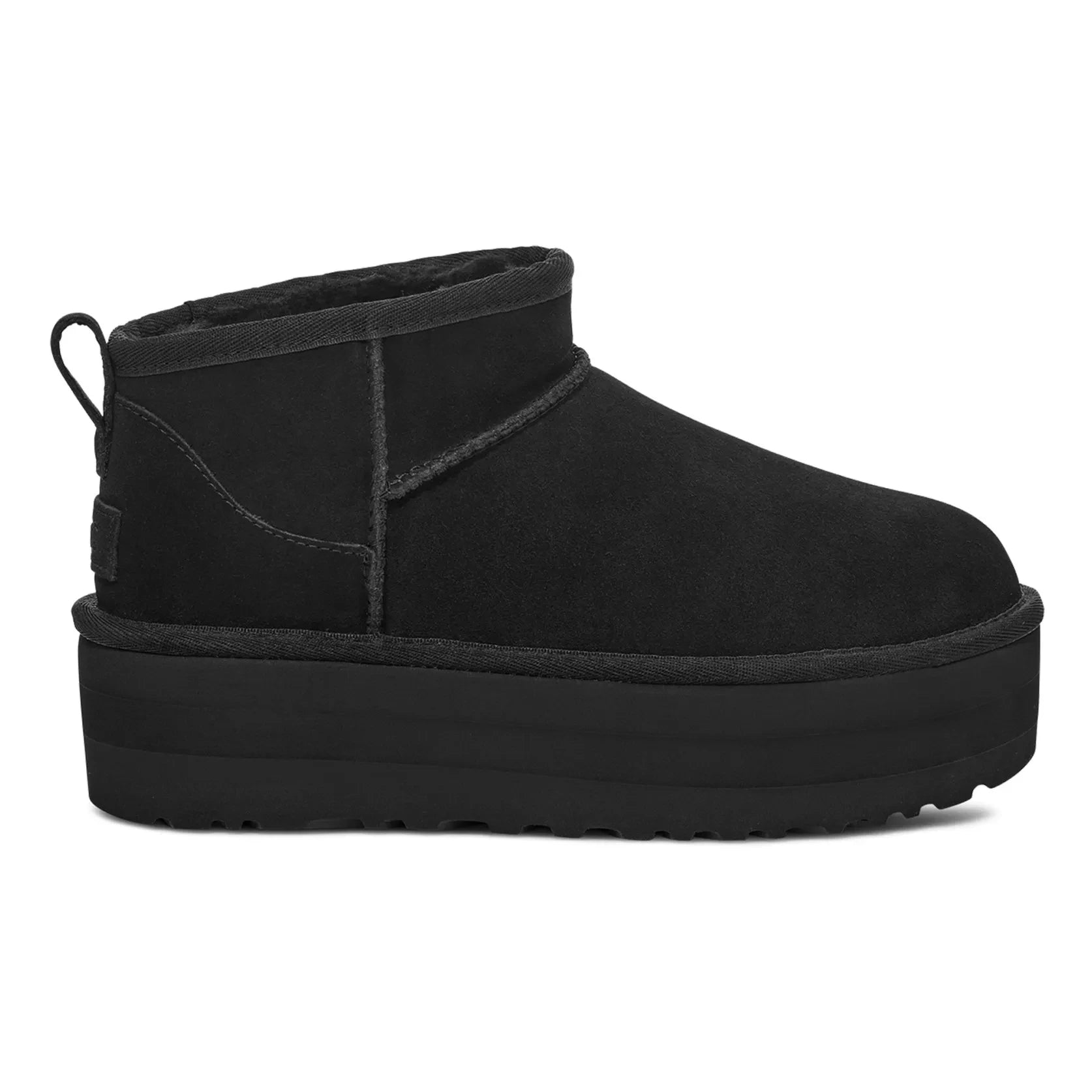 UGG - Classic Mini Lined Plateau-Stiefel | Schwarz