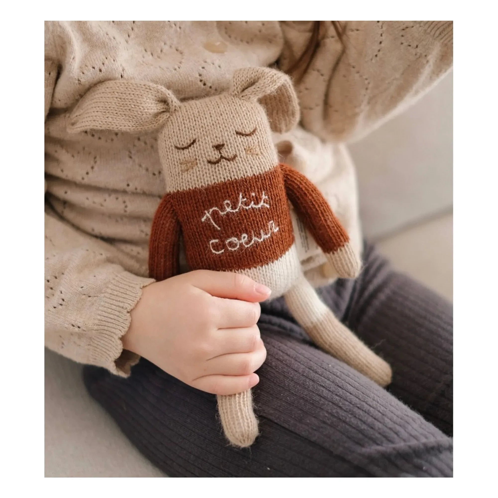 Main Sauvage – Kaninchen Kuscheltier Little Heart | Beige