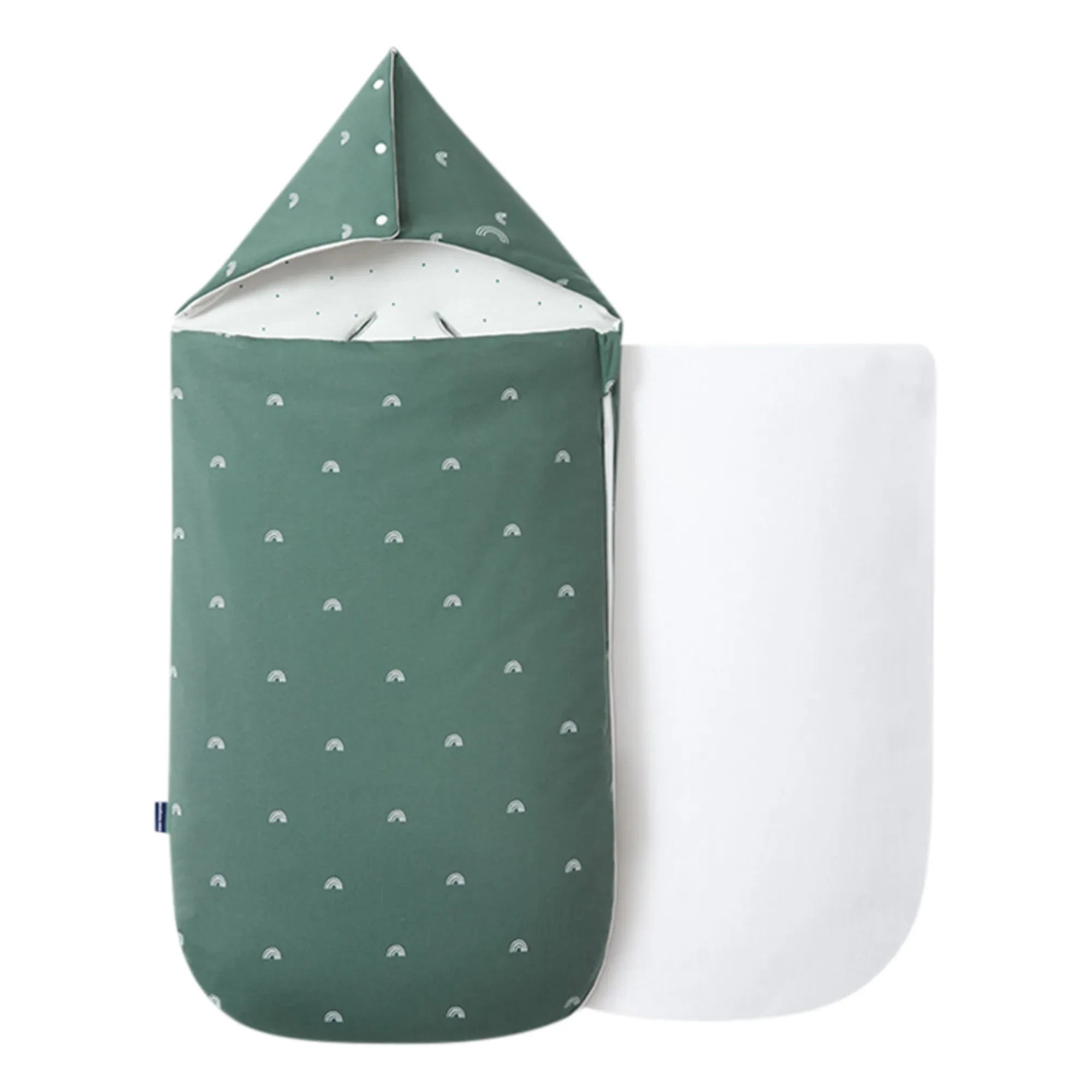 Les Petites Billes – Beidseitiges Ganzjahres-Babynest | Grün