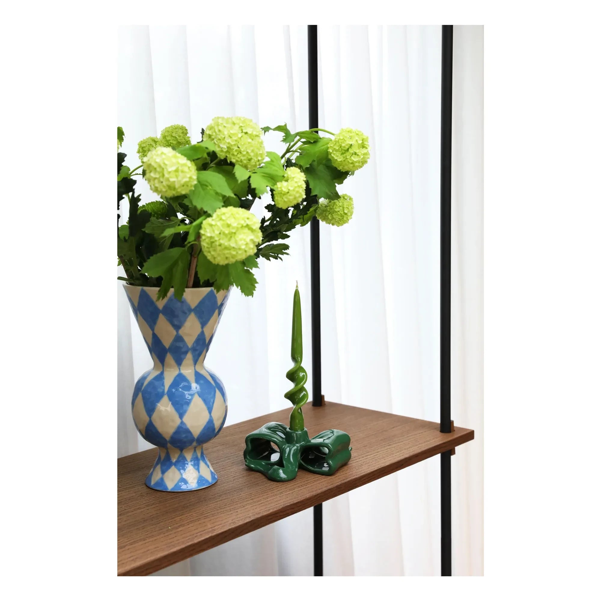 &Klevering - Rombische Vase | Blau