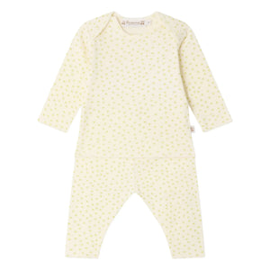 Bonpoint - Timi Pois Bio-Baumwoll-T-Shirt und Leggings-Set | Ecru