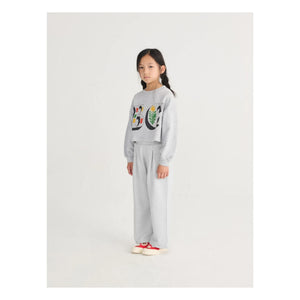 Bobo Choses - Bio-Baumwolle Sweat Crop BC | Grau meliert