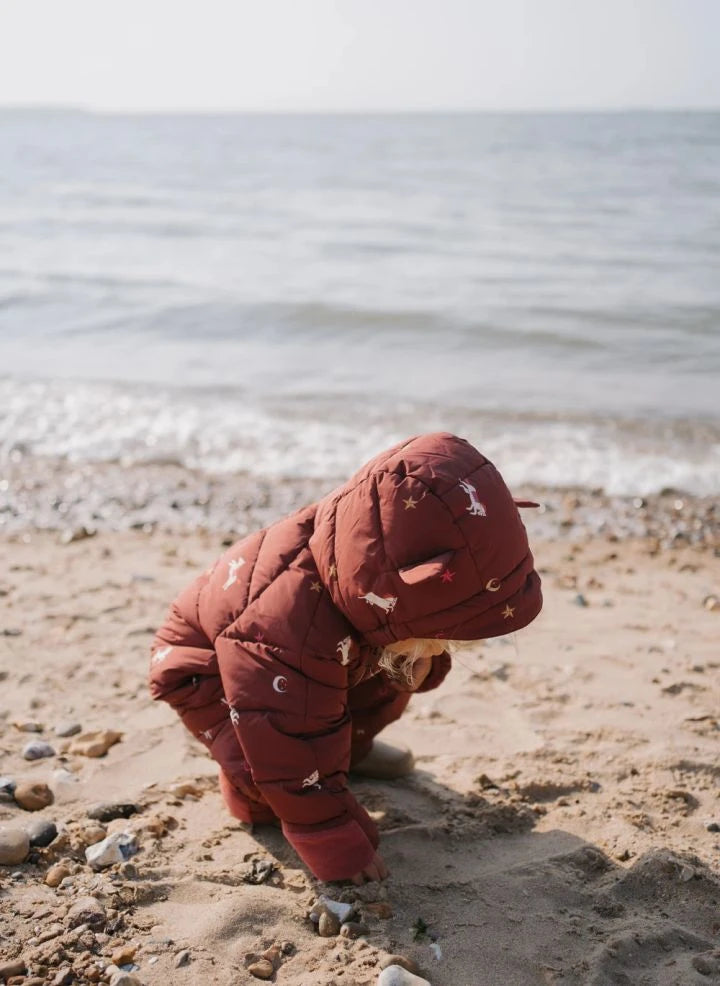 Töastie - Aus recycelten Fasern hergestellte wasserdichte Reitjacke | Terracotta