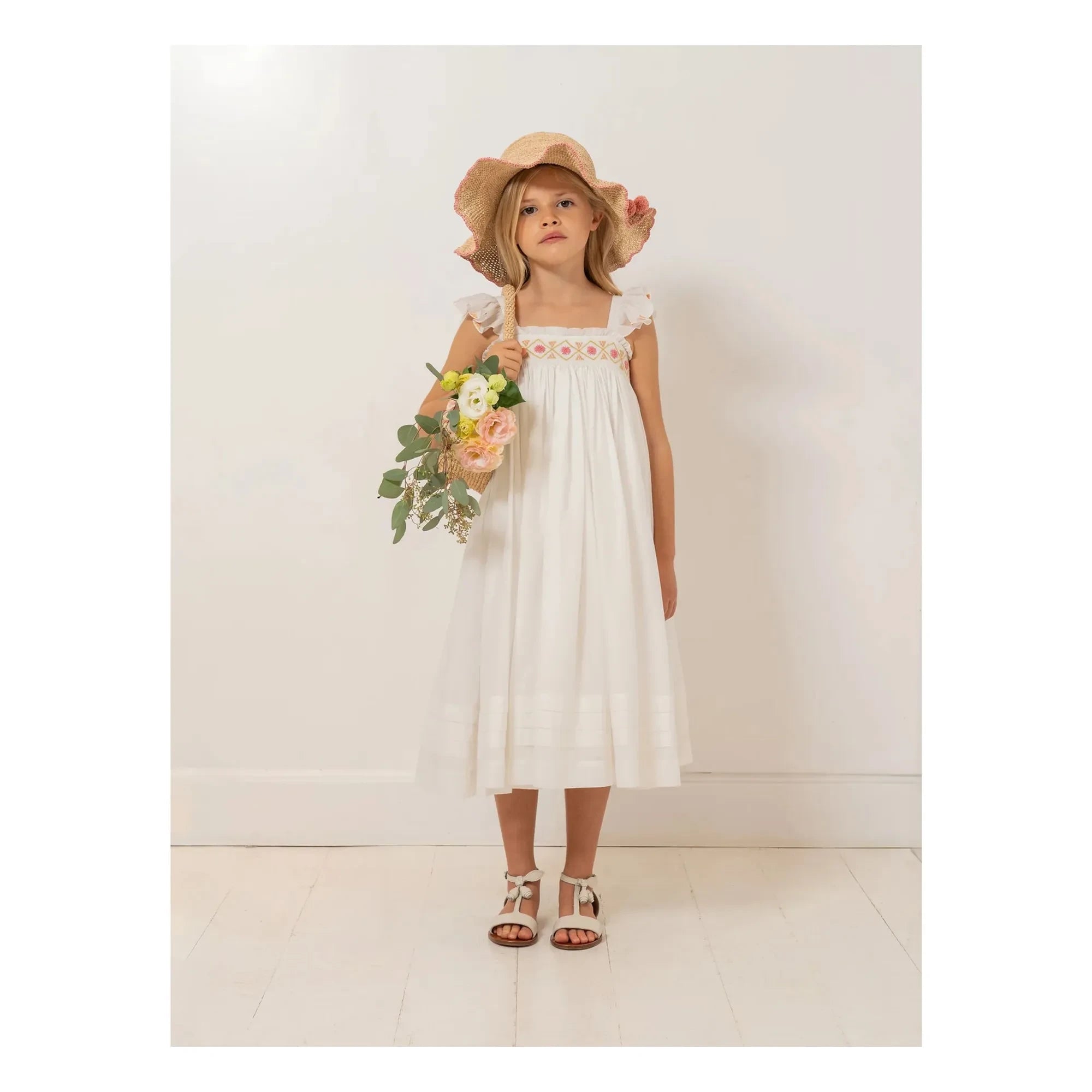 Bonpoint - Laora Kleid aus Bio-Baumwolle | Ecru
