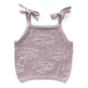 Soor Ploom - June Fleurs Bio Baumwoll-Unterhemd | Flieder