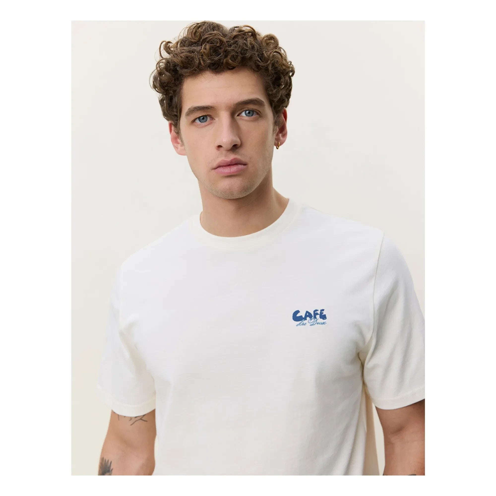 Les Deux - Café T-Shirt | Elfenbein