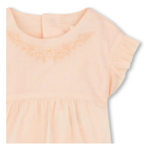 Chloé – Set aus Bio-Baumwollbluse und Bloomer | Staubrosa