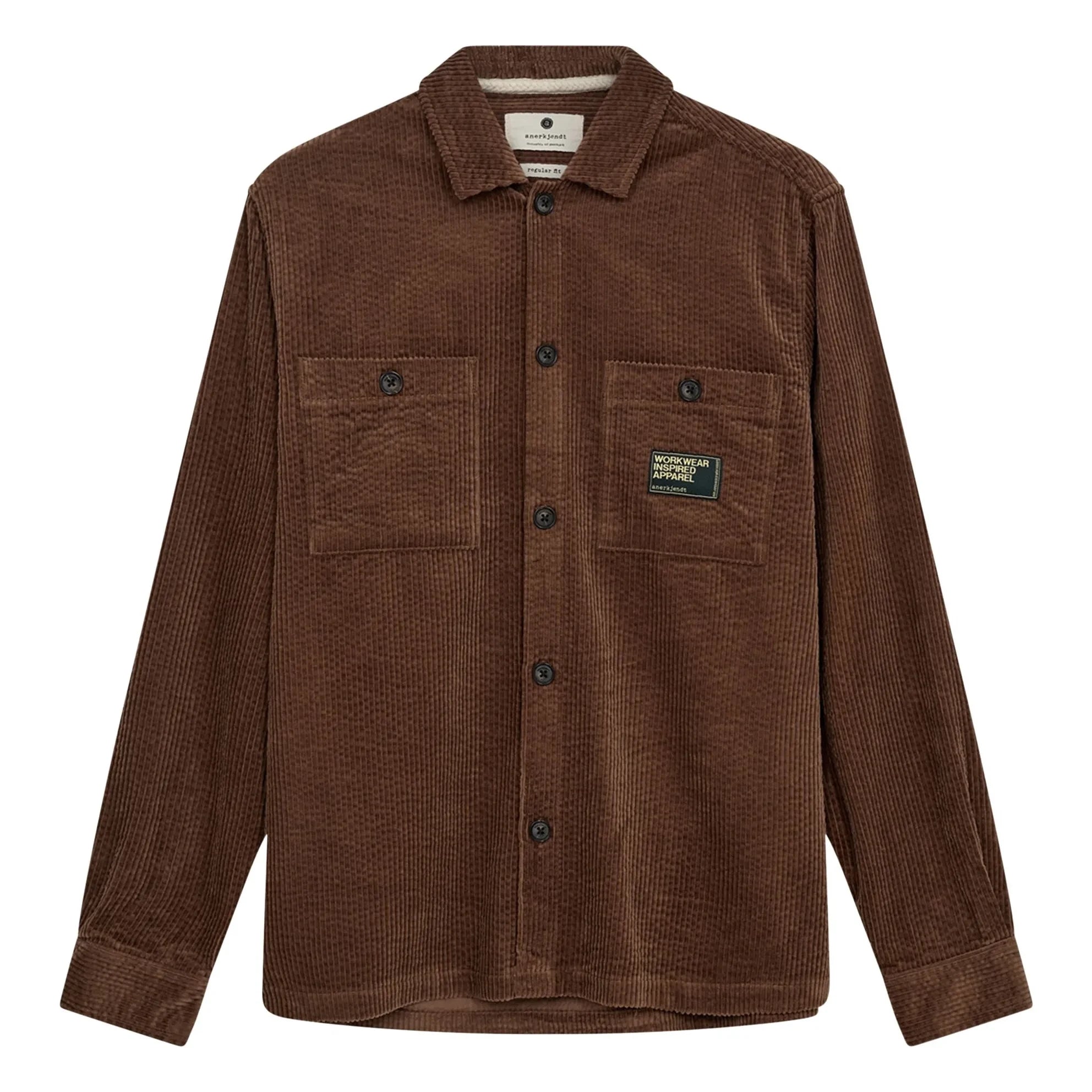 Anerkjendt - Aktheo Samt-Overshirt | Braun