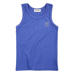Bobo Choses - Have Fun Face Modal und Bio-Baumwoll-Tanktop | Royalblau