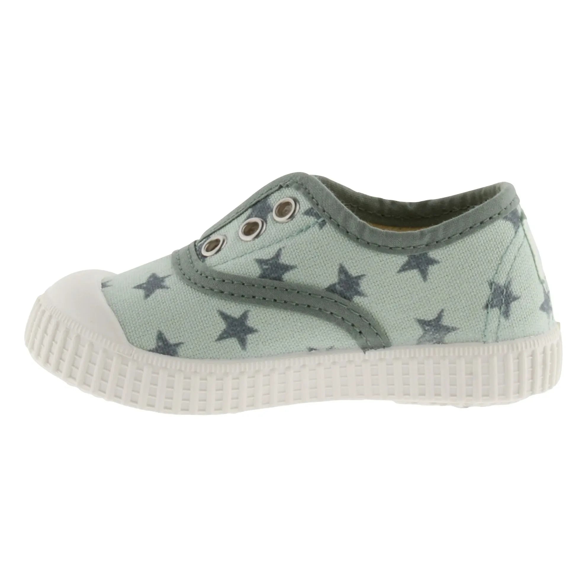 Victoria - Elastico Lona Etoiles Sneaker | Grünes Wasser