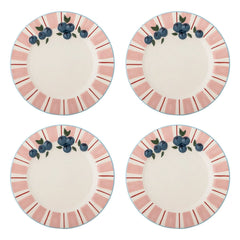 Bloomingville - Dessertteller - 4er Set | Rosa