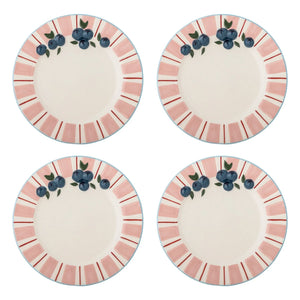 Bloomingville - Dessertteller - 4er Set | Rosa