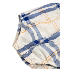 Bobo Choses - Tartan-Overall aus Bio-Baumwolle | Ecru