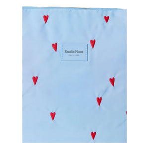 Studio Noos - Wickeltasche Puffy Hearts | Hellblau