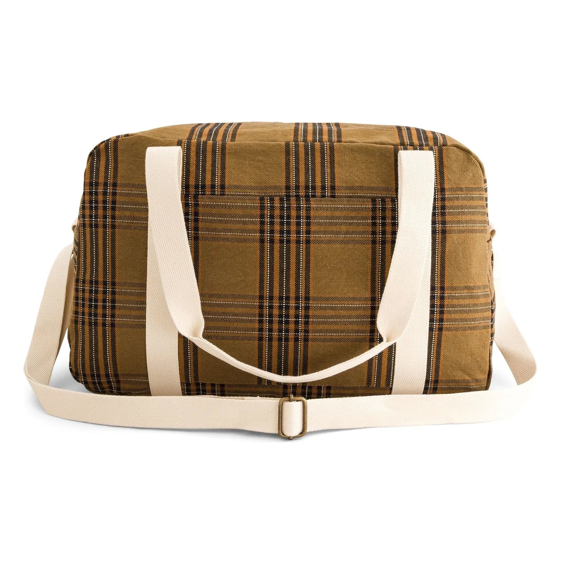 Rose in April - Raphaël Tartan Wickeltasche | Braun
