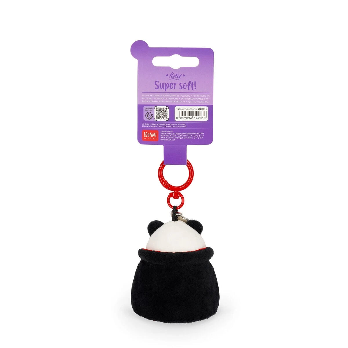 Legami - Cadılar Bayramı Panda Peluş Anahtarlık "Bam-Boo!" - Süper Yumuşak Mini