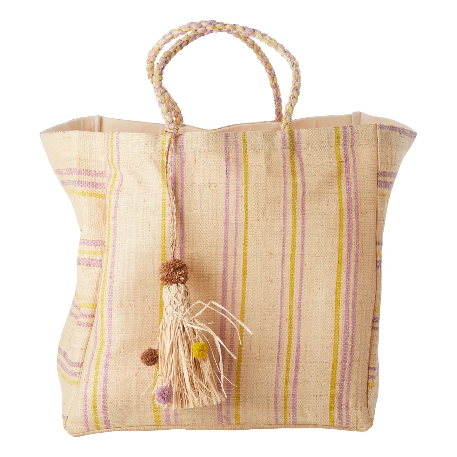 Rice – Raffia Einkaufstasche | Gelb