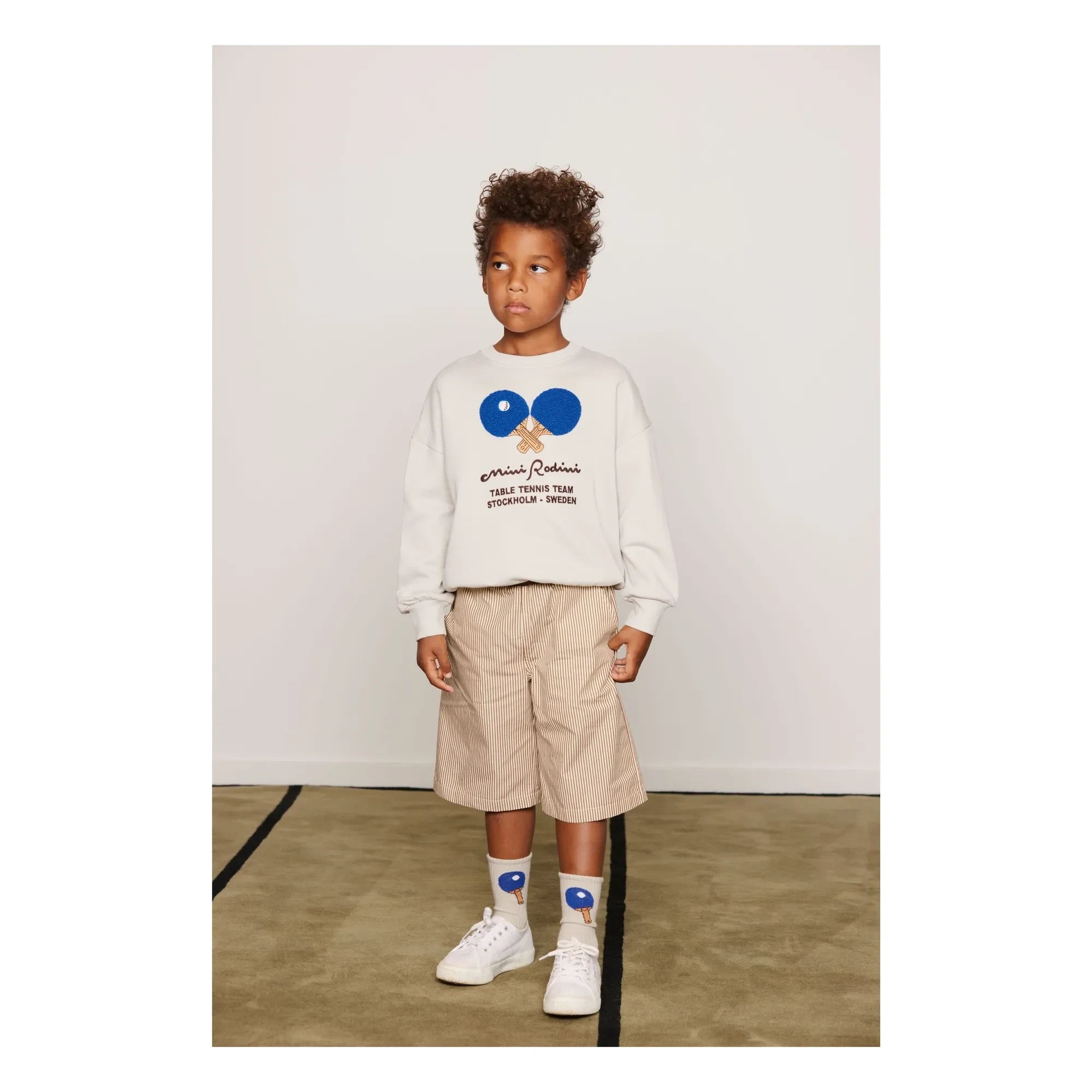 Mini Rodini - Bio-Baumwoll Ping Pong Sweatshirt | Grau
