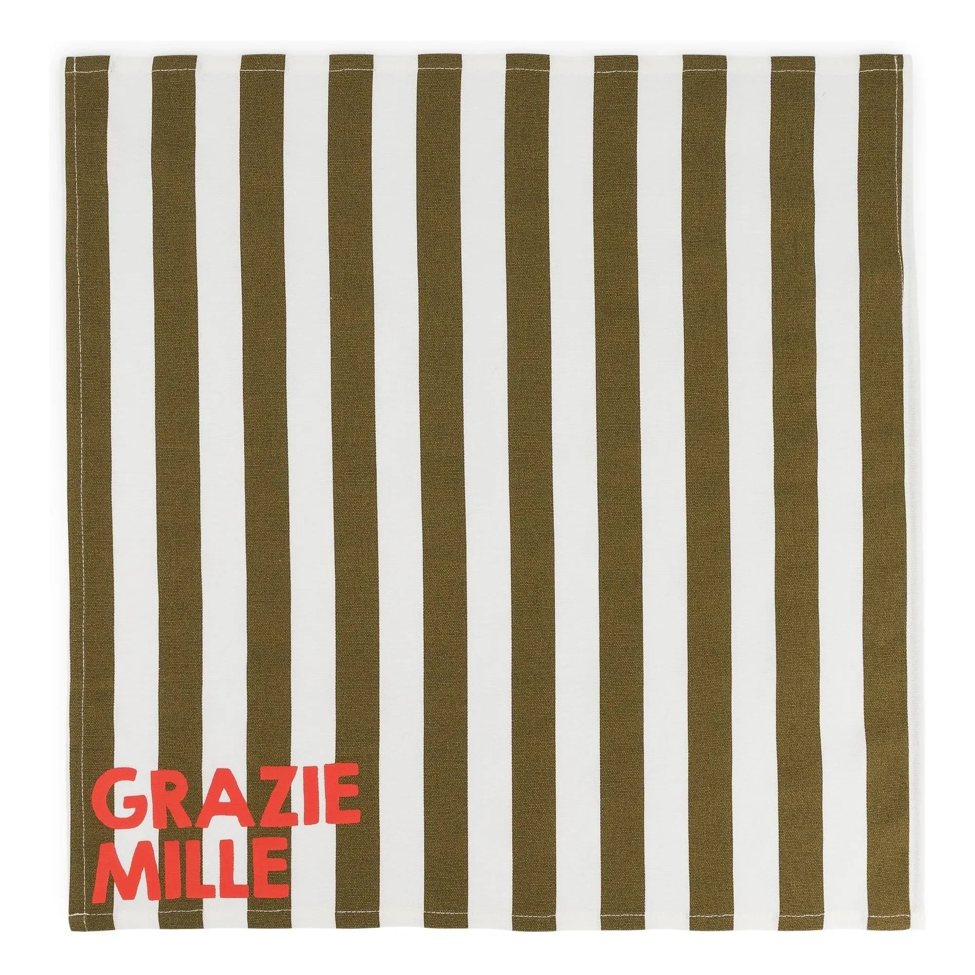 Rose in April - Josephine Grazie Mille Servietten - 2er Set | Khaki