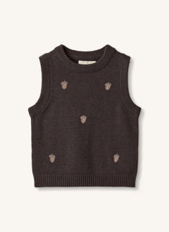 Fliink - Benna Eiche Ärmelloser Pullover | Braun