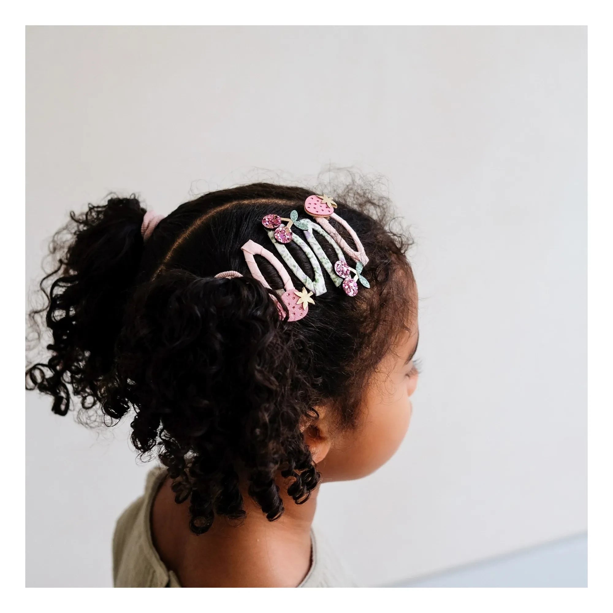 Mimi & Lula - 4er Set Sommerliche Obstspangen | Rosa