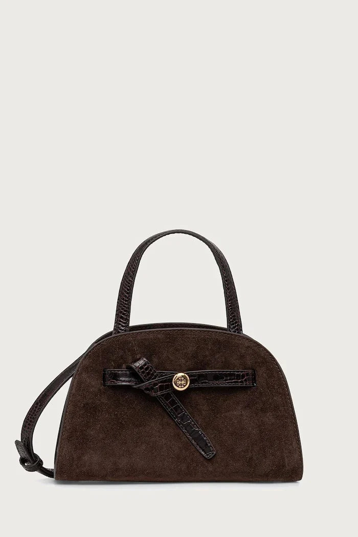 Tory Burch Romy Small Bauletto Kadın Süet Tote Çanta