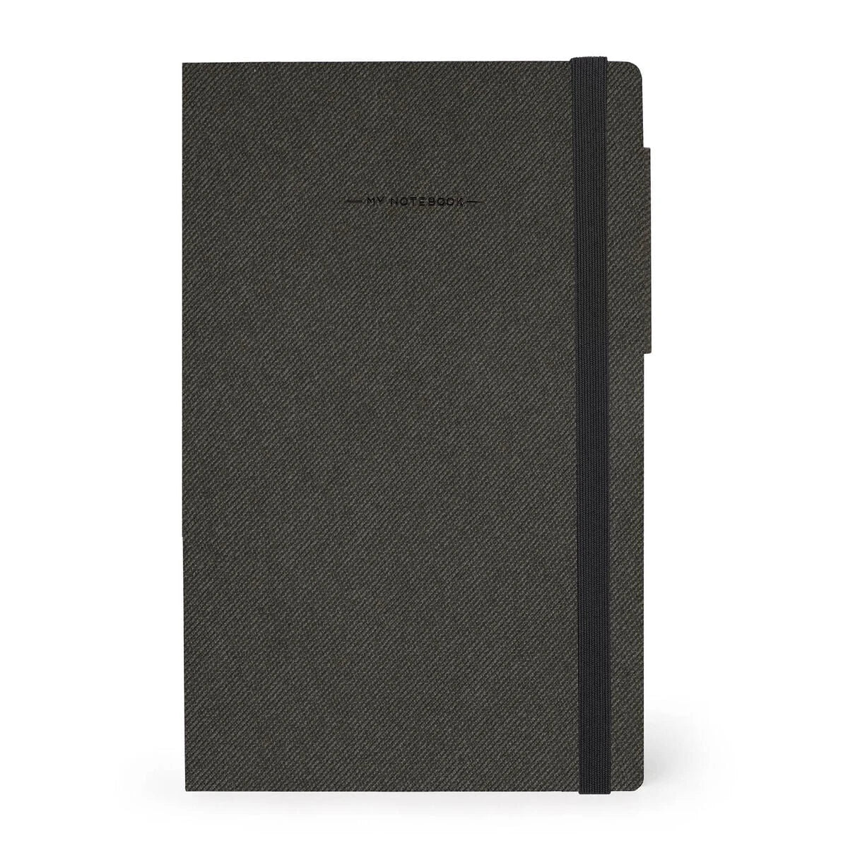 Legami - Çizgili Monokrom Yumuşak Kapaklı Defter - Derin Grafit - Not Defterim