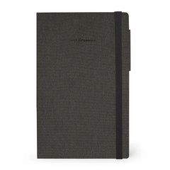 Legami - Çizgili Monokrom Yumuşak Kapaklı Defter - Derin Grafit - Not Defterim