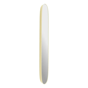 Muuto - Gerahmter Spiegel 118x44.5 cm | Blassgelb