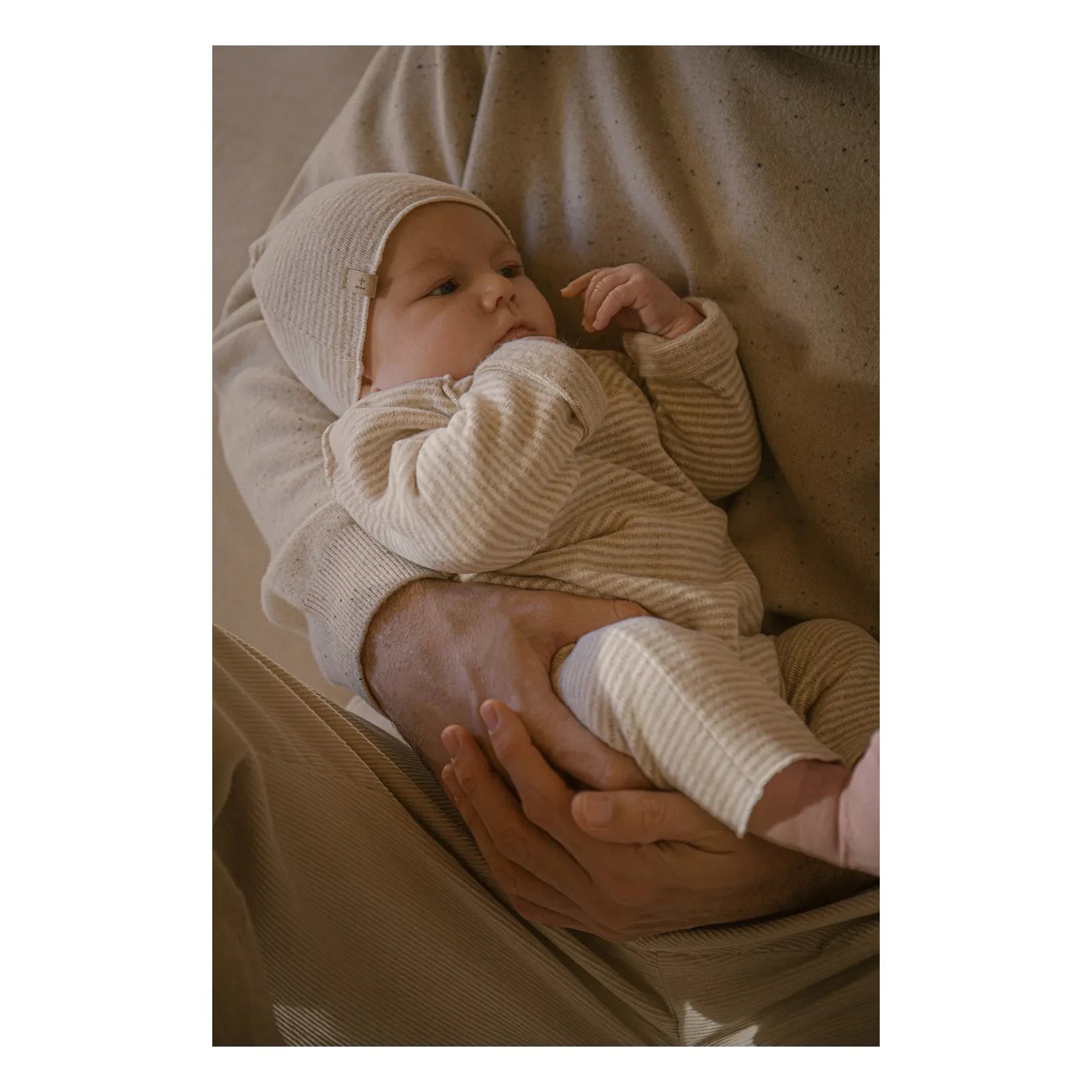 1+ in the family - Honore Çizgili Bere | Bej