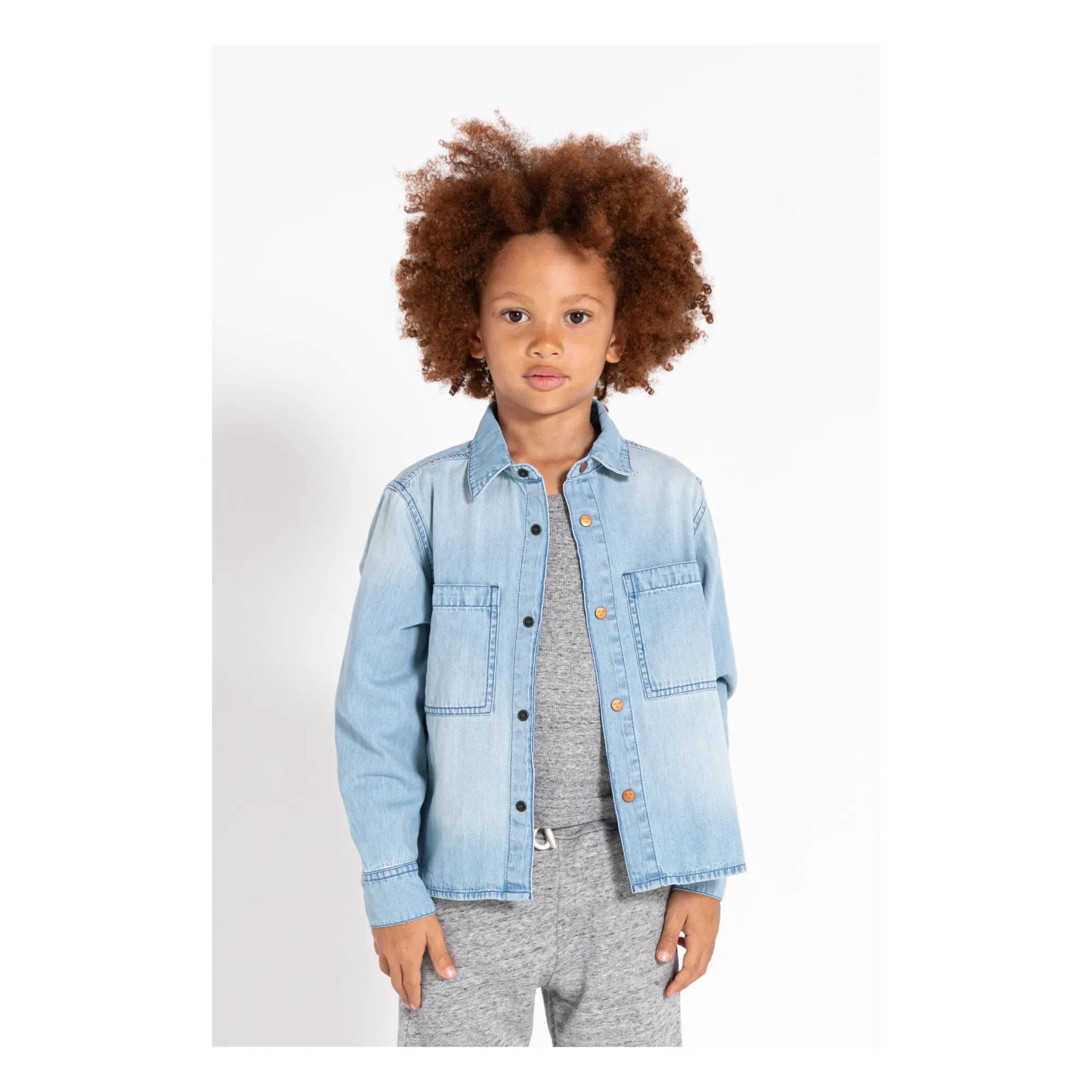 Finger in the nose - Enara Hemd | Gebleichter Denim