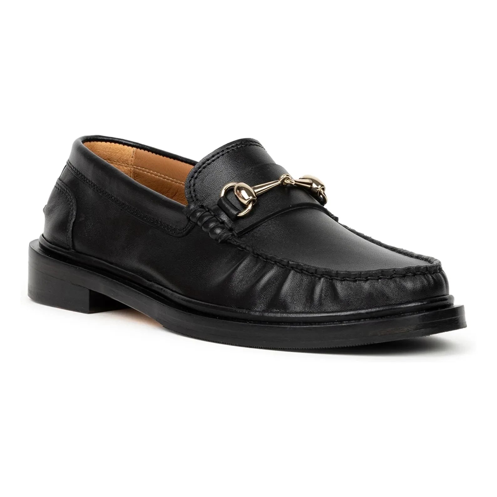 Bobbies - Cardi Lamb Leder-Loafer | Schwarz