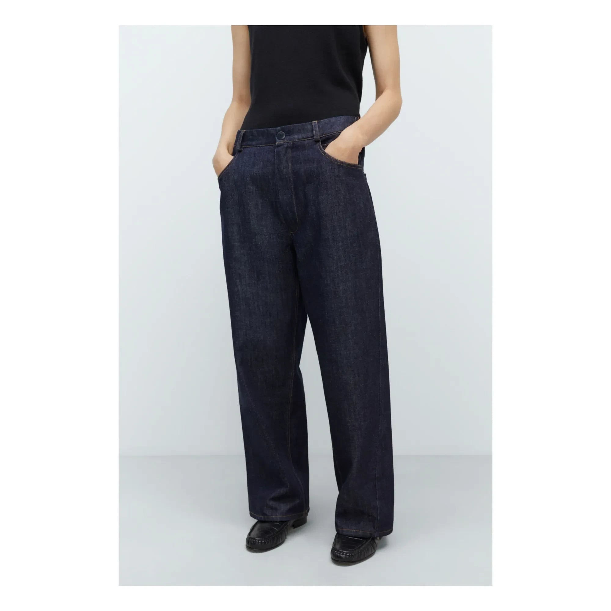 Cordera - Gerade Jeans aus recycelter Baumwolle | Indigo