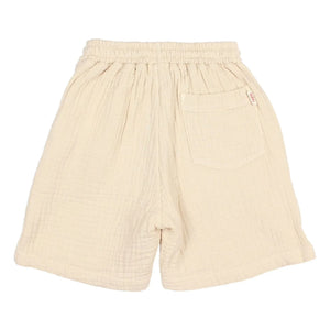 Búho - Baumwoll-Voile Bermuda Shorts | Sand