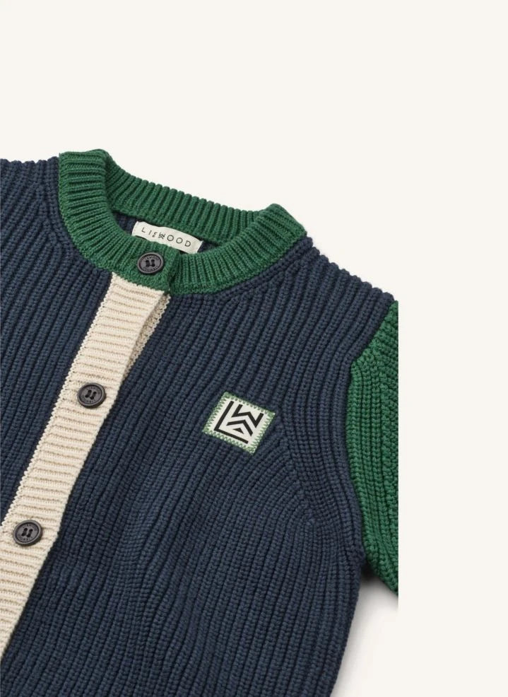 Liewood - Rippstruktur Thea Cardigan | Dunkelblau