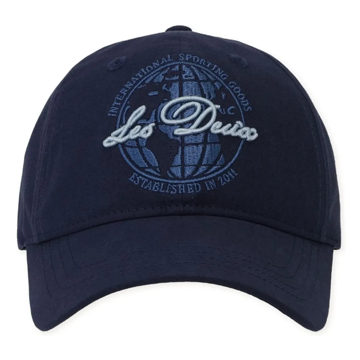 Les Deux - Globe Logo Kappe | Marineblau
