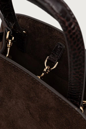 Tory Burch Romy Small Bauletto Kadın Süet Tote Çanta